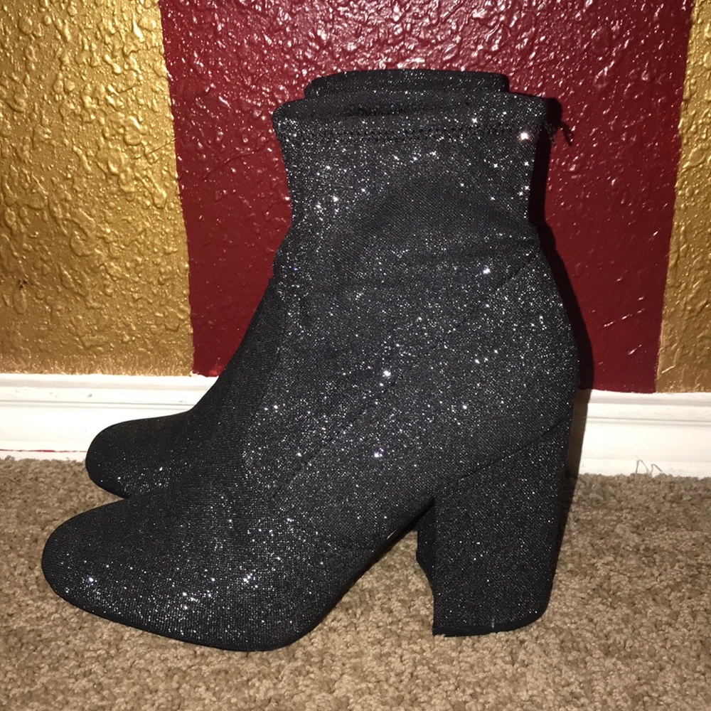 Glitter sock booties